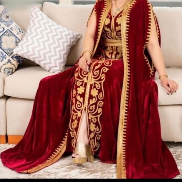 Arabic Moroccan Kaftan Abaya - Picture 1 of 8